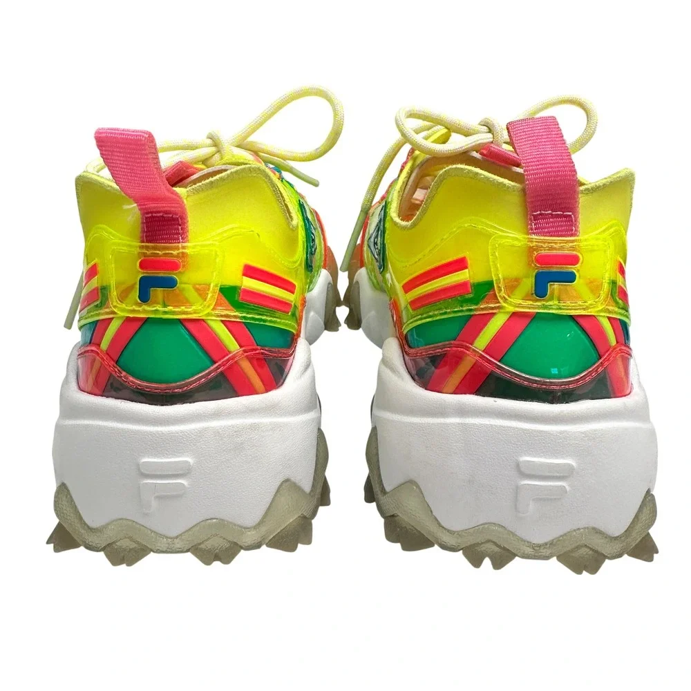 Fila Oakmont TL Womens 7 Neon Sneakers Colorful Retro Streetwear